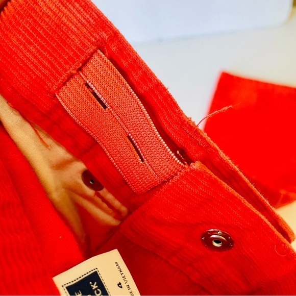 Janie and Jack Kids Orange Corduroy Pants Size 4 Unisex - Picture 3 of 5